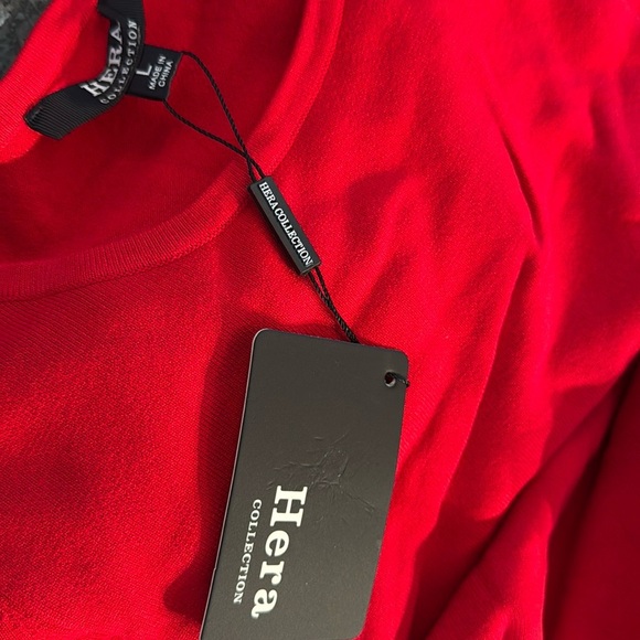 Hera Collection cut out red spandex pencil dress NWT L - Picture 8 of 9